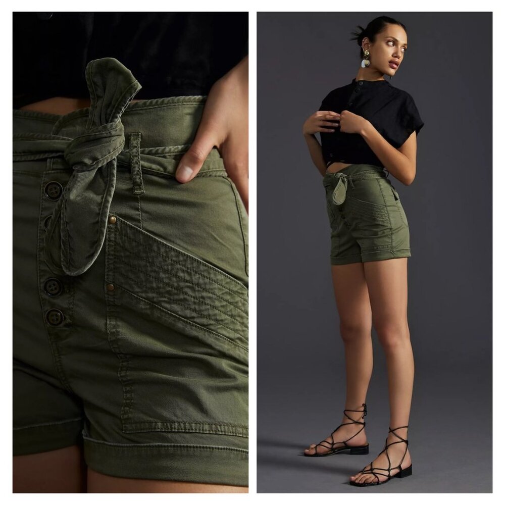 NWT Anthropologie Aviator Cuffed Shorts